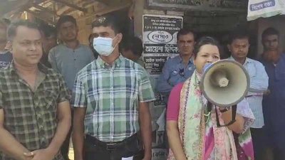 সুষ্ঠু নির্বাচনের আশ্বাসে ইউএনওর মাইকিং