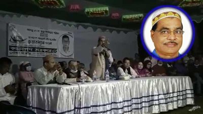 বক্তব্য দিচ্ছেন সাভার পৌরসভা মেয়র আব্দুল গনি
