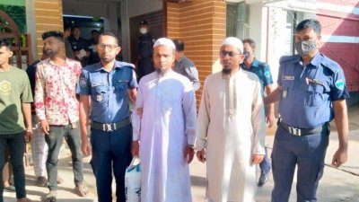 গ্রেফতার মইনুদ্দিন আহমেদ বাবুসহ আসামিরা