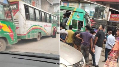 আটক করা হয় রাইদা পরিবহনের অন্তত ২০টি বাস