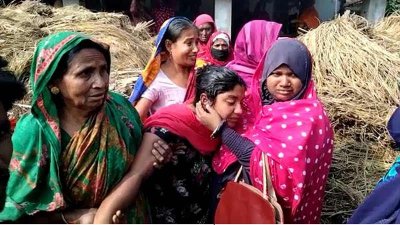 নিহত কৃষকের স্বজনদের আহাজারি