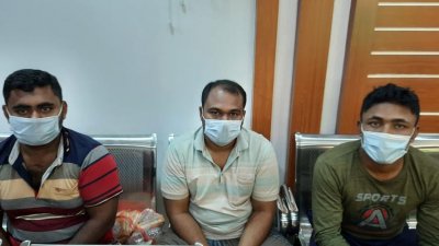 মানব পাচারকারী চক্রের হাত থেকে উদ্ধার করা তিনজন