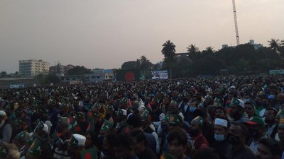 বঙ্গবন্ধুর আদর্শে সোনার বাংলা গড়ার শপথ নিলেন খুলনার ১০ হাজারের অধিক মানুষ