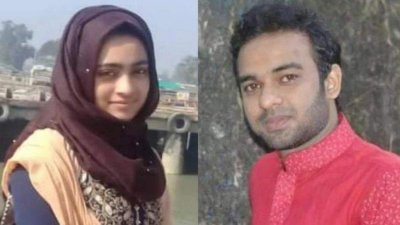 মাহমুদা খানম আঁখি ও তার স্বামী আনিসুল ইসলাম