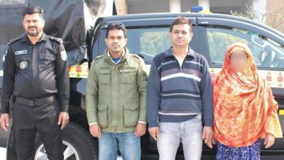 সিরাজগঞ্জে গৃহবধূকে নির্যাতনের ঘটনায় তিন জন গ্রেফতার