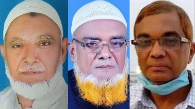 বড় ভাই একরামুল হক সরকার দুলু, মেজো ভাই মোতালেব হোসেন দুদু ও ছোট ভাই শহিদুল ইসলাম মানিক (বাঁ থেকে)