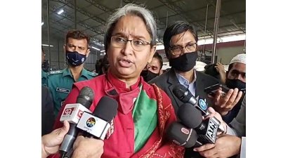 সাংবাদিকদের ব্রিফ করছেন শিক্ষামন্ত্রী ডা. দীপু মনি