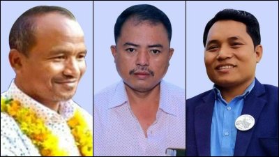 বান্দরবানের তিন ইউনিয়নে জয়ী চেয়ারম্যান মংপ্রু মার্মা, উক‍্যনু মার্মা ও মাংইয়াং ম্রো