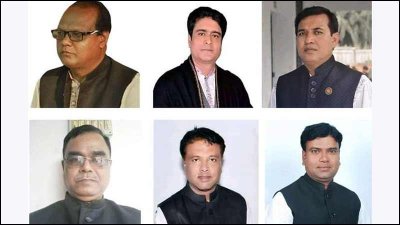 গুরুদাসপুরের ছয় ইউনিয়নে জয়ী চেয়ারম্যানরা