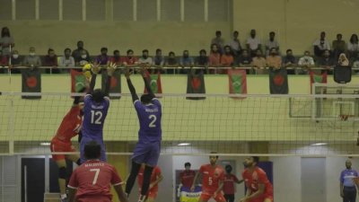 বাংলাদেশ-মালদ্বীপ ম্যাচের একটি মুহূর্ত