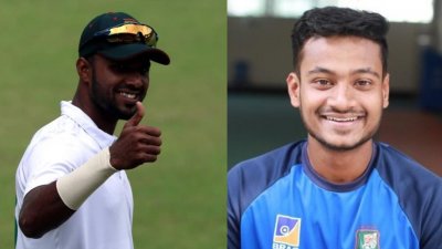 প্রথমবার ওয়ানডে দলে এবাদত হোসেন (বাঁয়ে) ও মাহমুদুল হাসান জয়