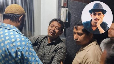 নিহতের স্বজনদের আহাজারি (ইনসেটে ফারহান আঞ্জুম মাফি)