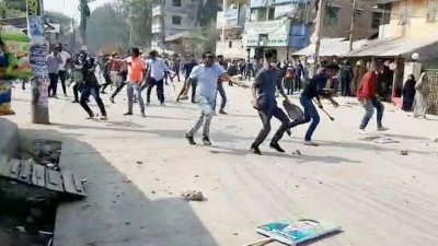 পটুয়াখালীতে বিএনপির সমাবেশে আওয়ামী লীগ নেতা-কর্মীদের হামলার অভিযোগ