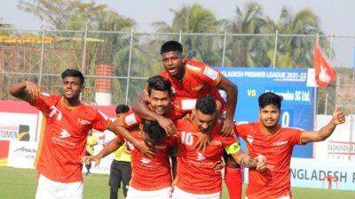 বসুন্ধরা কিংসের গোল উদযাপন