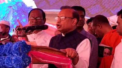 অধ্যাপক ধর্মর‌ক্ষিত মহাথের অন্ত্যেষ্টিক্রিয়া অনুষ্ঠানে মন্ত্রী তাজুল ইসলাম