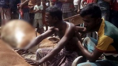 মৃত গরু সামনে নিয়ে কৃষক মজনুর কান্না