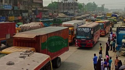 ঢাকা-টাঙ্গাইল মহাসড়কের যানজট
