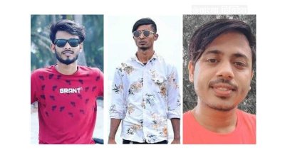 বাম দিক থেকে: রিমন, মহিন ও রহিম