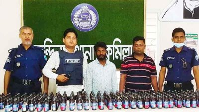 ফেনসিডিলসহ গ্রেফতার ভোলা মনির ও জহির