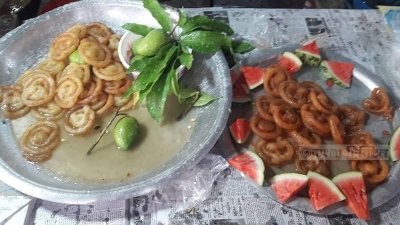 তরমুজ ও কাঁচা আমের জিলাপি