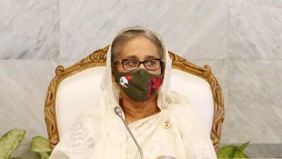 মন্ত্রিসভা বৈঠকে প্রধানমন্ত্রী শেখ হাসিনা (ছবি: ফোকাস বাংলা)