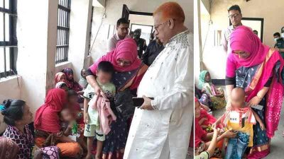 শিশুদের মাঝে ঈদ উপহার বিতরণ