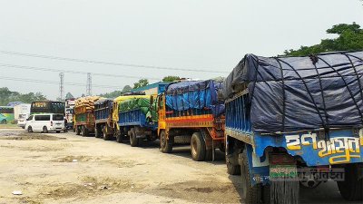 ঢাকা-টাঙ্গাইল মহাসড়ক: যানজট এড়াতে ঘুরতে হচ্ছে ২৯ কিলোমিটার 