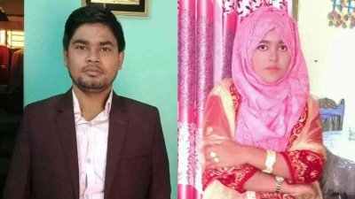 স্বামী আসাদ সরকার ও স্ত্রী সাদিয়া আক্তার