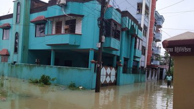 বন্যার পানিতে তলিয়েছে শাবির পার্শ্ববর্তী বিভিন্ন আবাসিক এলাকা