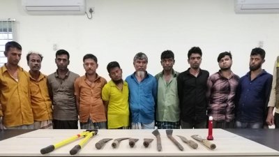 আন্তজেলা ডাকাত দলের ১০ সদস্যকে গ্রেফতার