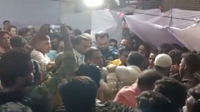 বিএনপি নেতা আমিনুলকে ঘিরে নেতাকর্মীদের প্রতিবাদ