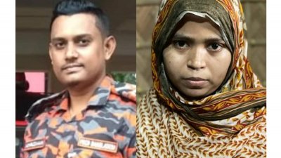 ফায়ার ফাইটার মনিরুজ্জামান ও তার স্ত্রী মাহমুদা আকতার মুক্তা
