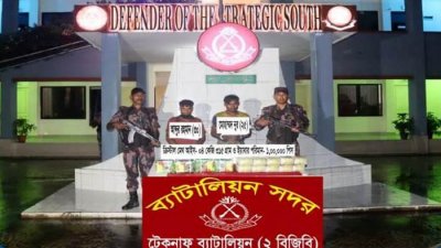 টেকনাফে ৪ কেজি আইস ও ১ লাখ পিস ইয়াবা জব্দ, আটক ২