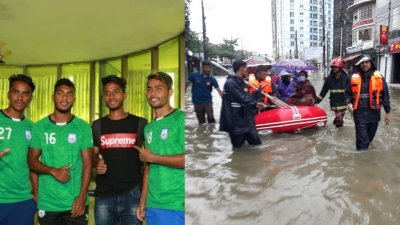সিলেটে ভয়াবহ বন্যা: মন কাঁদছে সাদ-বিপলু-জনিদের