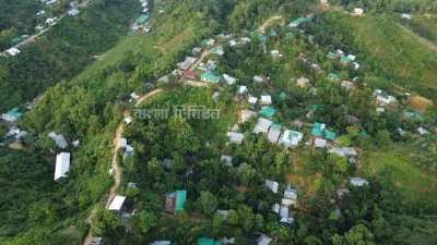 টানা বর্ষণে রাঙামাটিতে পাহাড় ধসের শঙ্কা