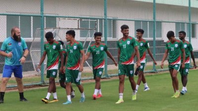 বাংলাদেশ অনূর্ধ্ব-২০ দলের অনুশীলন