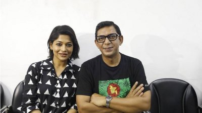 চঞ্চল চৌধুরী ও বাঁধন (ছবি: সাজ্জাদ হোসেন)