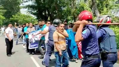 বিএনপির বিক্ষোভে ছাত্রলীগের হামলার অভিযোগ, আহত ২০