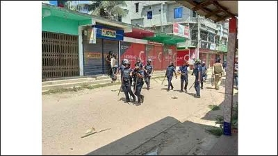 নাঙ্গলকোটে বিএনপির সঙ্গে পুলিশ-আ.লীগের সংঘর্ষ, আহত ২০