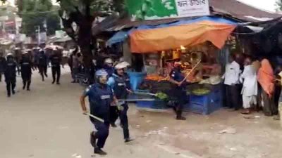 রংপুরে পুলিশ-বিএনপি সংঘর্ষ: আটক ৭