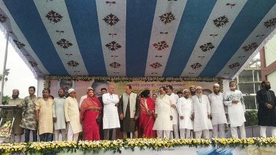 প্রধানমন্ত্রী শেখ হাসিনার জন্মদিনের অনুষ্ঠানে মুন্সীগঞ্জ আওয়ামী লীগের নেতারা