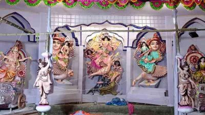 নীলফামারীতে মোট ৮৮০টি পূজামণ্ডপ প্রস্তুত করা হয়েছে