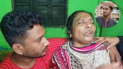 নিহতের স্বনদের আহাজারি (ইনসেটে জোবায়ের)