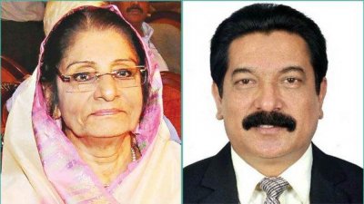 রওশন এরশাদ, (ডানে) মসিউর রহমান রাঙা