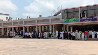 জেলা পরিষদ নির্বাচনের একটি ভোটকেন্দ্র