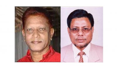 বাঁ দিক থেকে জাহাঙ্গীর আলম ও মজিবুর রহমান