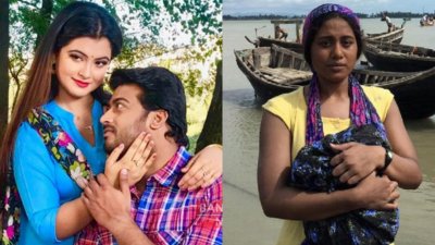 ‘বসন্ত বিকেল’ ও ‘রোহিঙ্গা’ ছবির দৃশ্য