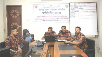 সিত্রাং মোকাবিলায় ফায়ার সার্ভিসের মনিটরিং সেল
