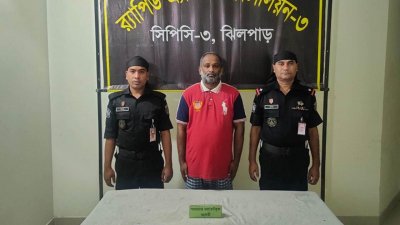র‌্যাবের হেফাজতে গ্রেফতার আসামি