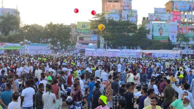 বিএনপির বিভাগীয় সমাবেশে আগের দিনই চলে এসেছেন নেতাকর্মীরা